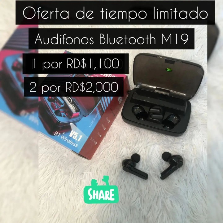 accesorios para electronica - Audifonos Bluetooh de calidad M19