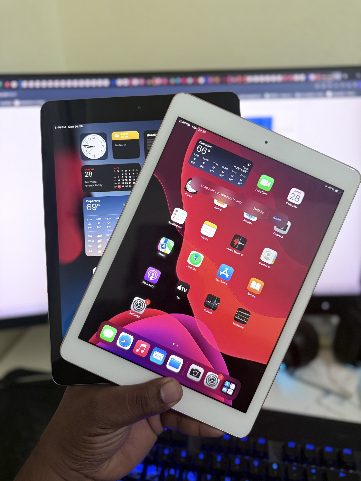 celulares y tabletas - ipad 6ta Gen USADO 32GB iOS 17.7.8 $7,000 RD 0