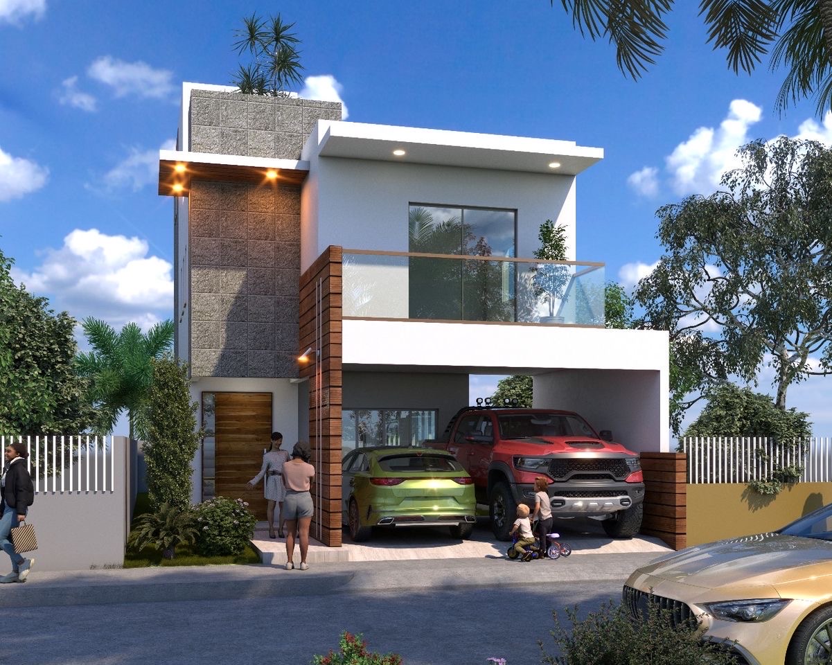 casas - venta de casa con piscina en la avenida ecológica Santo Domingo este  3