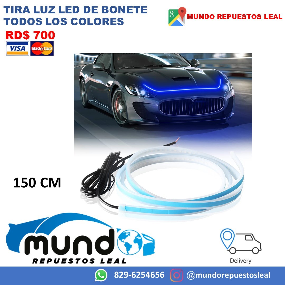 otros electronicos - Tira de Luz led para bonete, tira led para carro, vehiculo  1