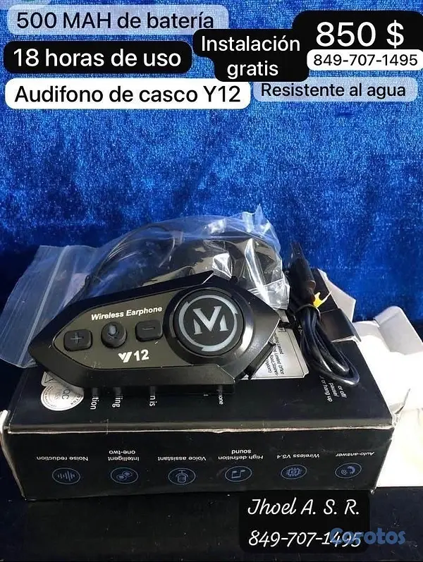 accesorios para electronica - Audifonos para casco de motocicletas  3