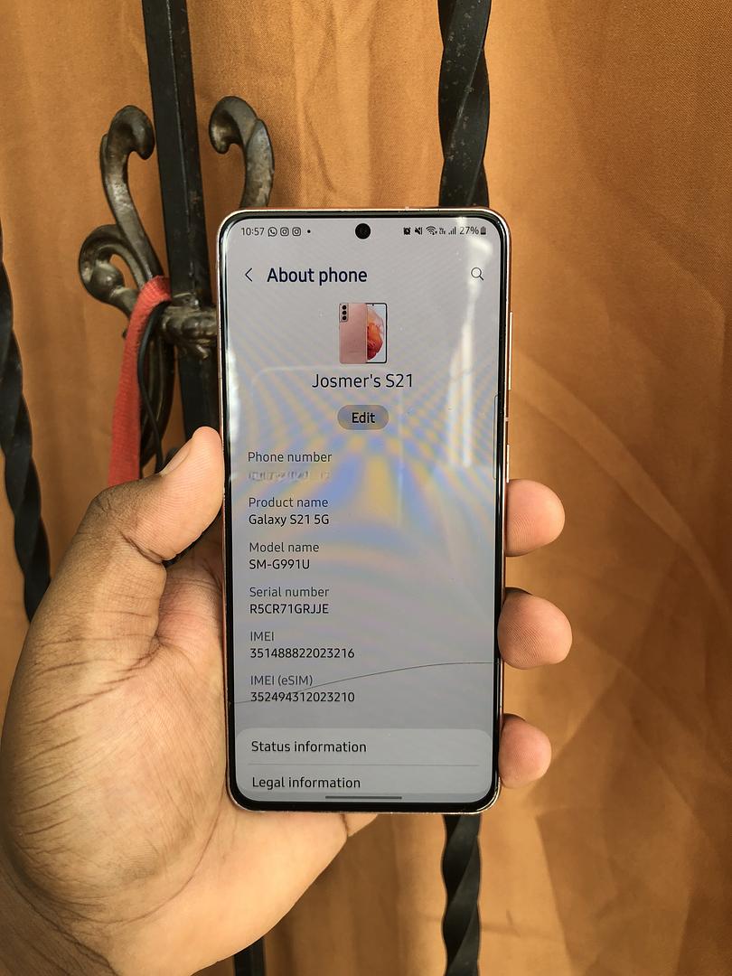 celulares y tabletas - Celular Samsung Galaxy S21 5G con crack 8
