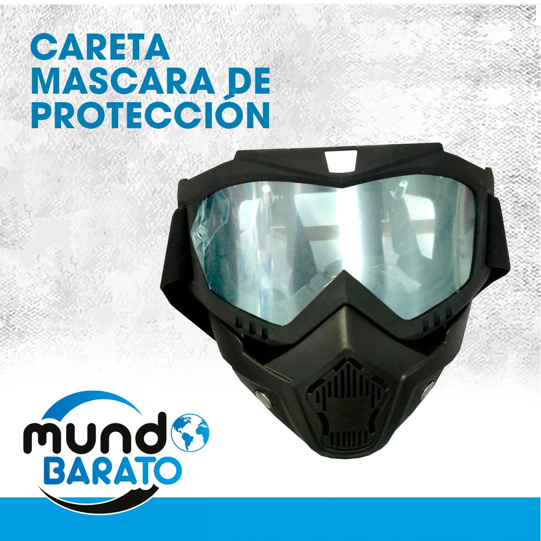 Mascara Protección Moto Motocross Bicicleta Bici Lentes Buggies Careta Casco