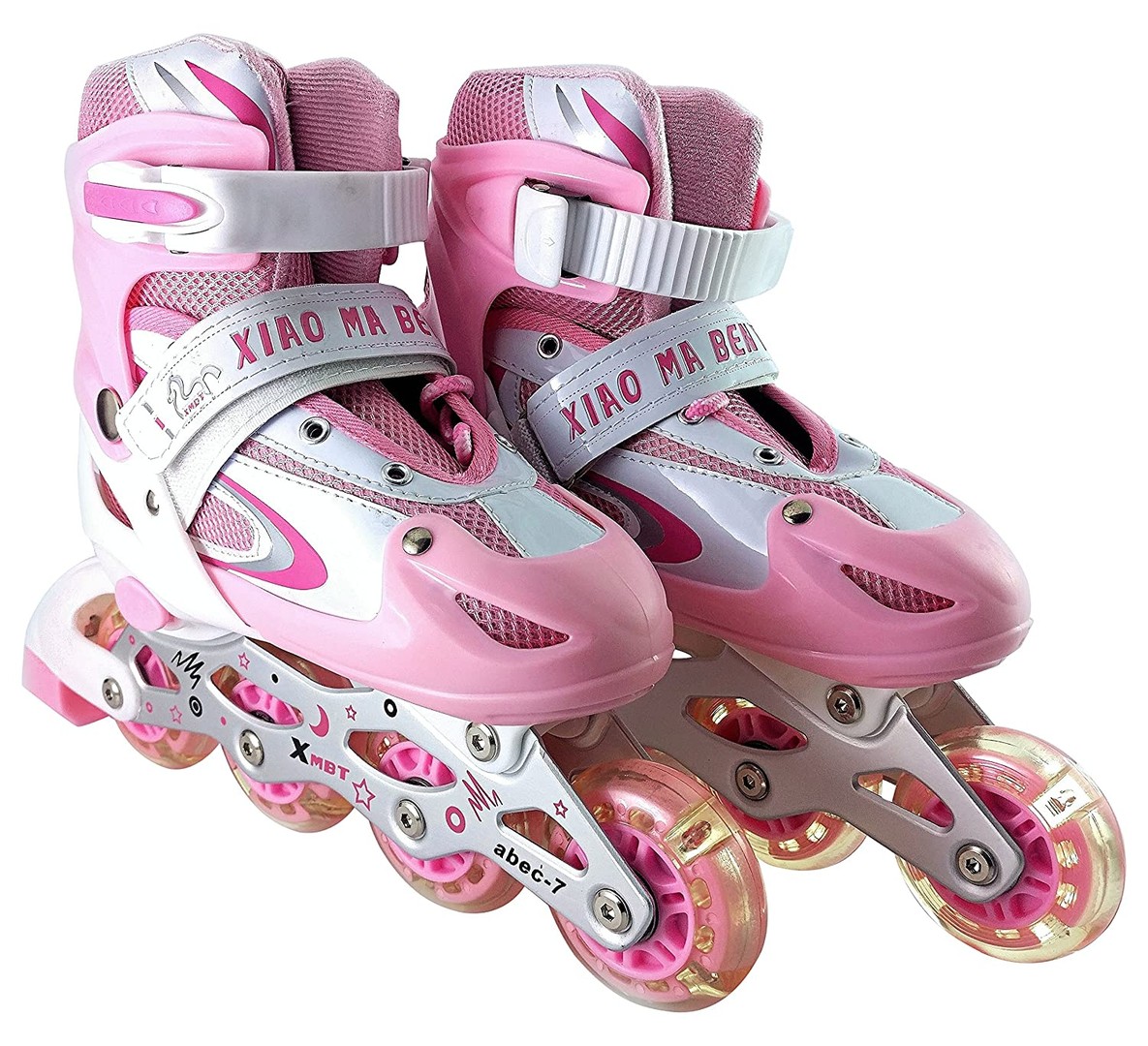 juguetes - PATINES NIÑOS Y ADULTOS SIZE 31 AL 41 patines en linea patineta luz led 5