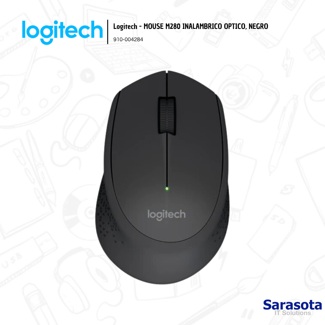 accesorios para electronica - Logitech - MOUSE M280 INALAMBRICO OPTICO, NEGRO 1