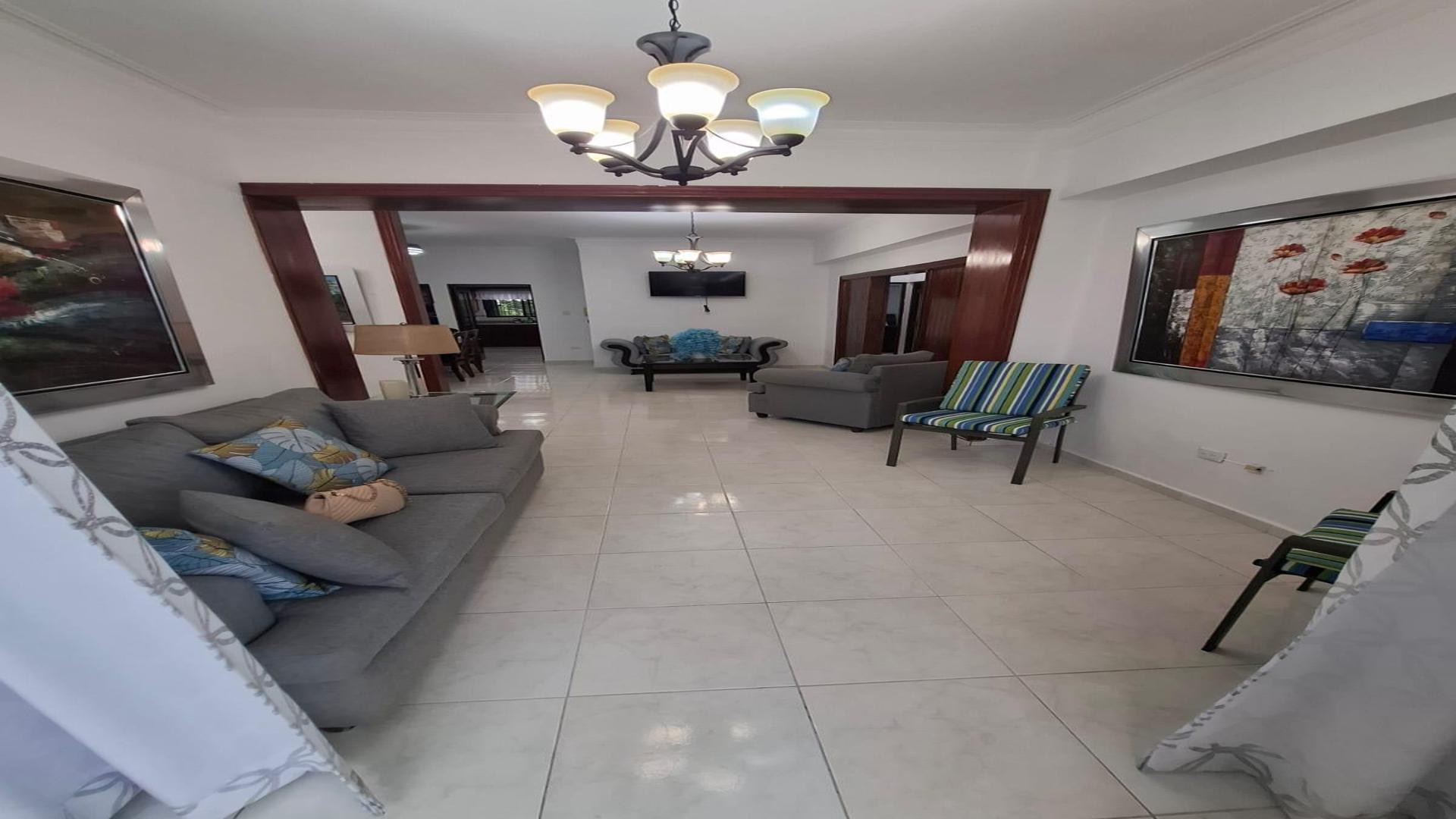 apartamentos - Alquilo apartamento totalmente amueblado en Ensanche Quisqueya 0