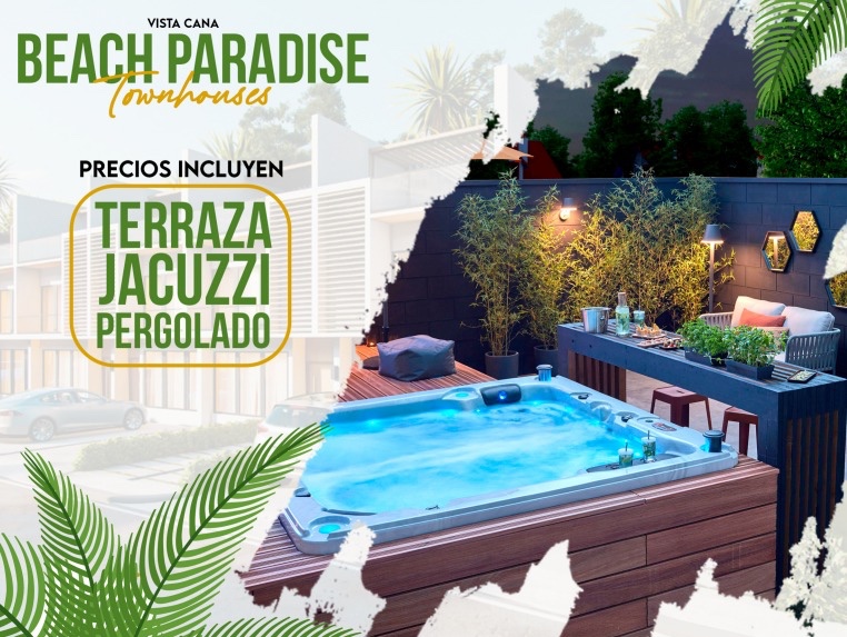casas vacacionales y villas - VENTA DE Villas Townhouse en vista cana punta cana  1