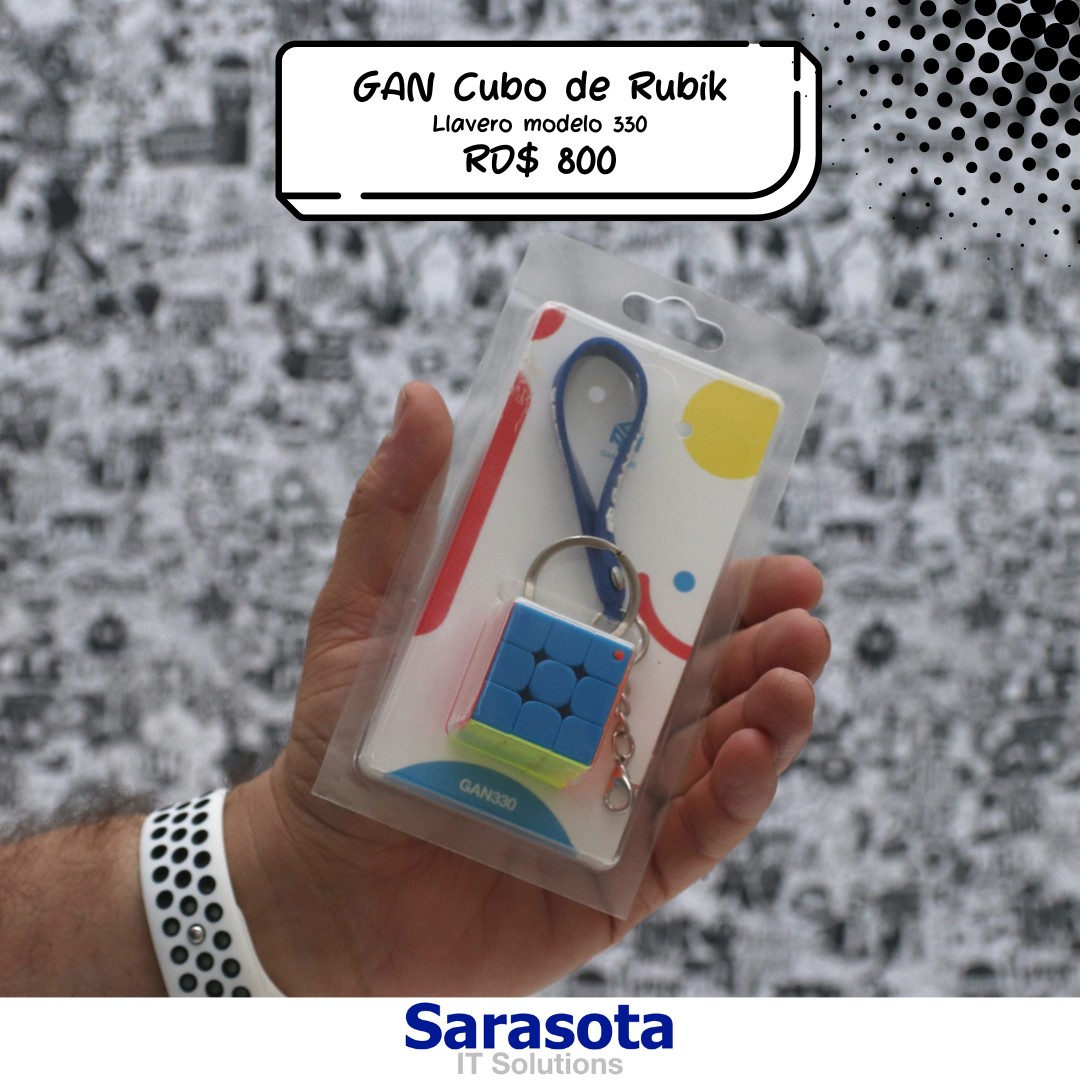 hobby y coleccion - Llavero Mini cubo Rubik marca GAN (3x3)