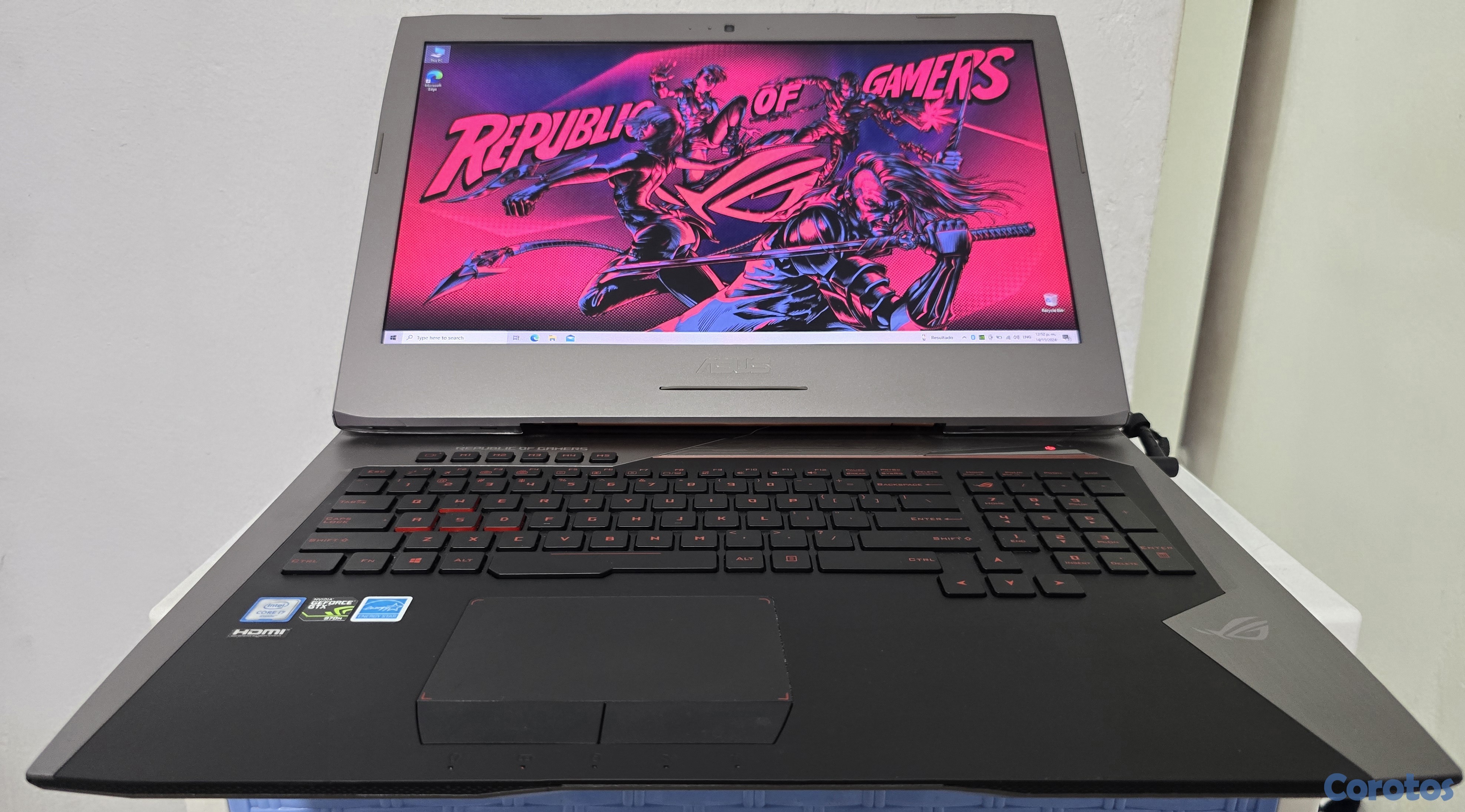 computadoras y laptops - Asus Gamer 17.3 Pulg Core i7 Ram 24gb ddr4 Disco 512gb SSD Nvidea Gtx 970m 18gb 1
