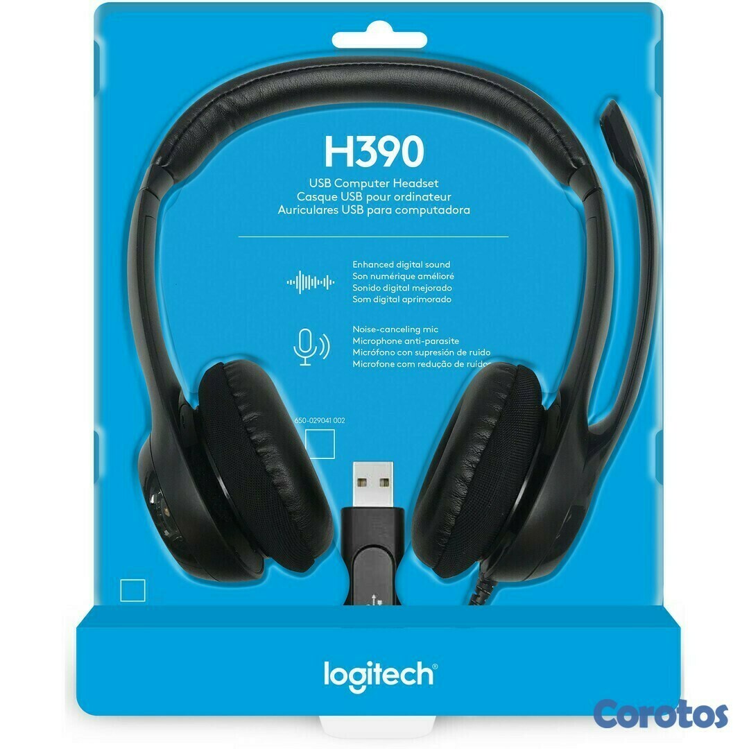 computadoras y laptops - AUDIFONO CON MICROFONO LOGITECH H390 PC INTERNET CLEAR CHAT CONFORT USB 1