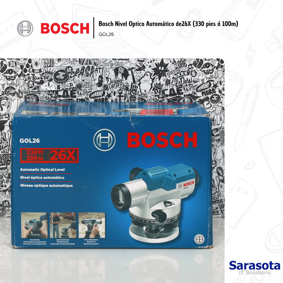 accesorios para electronica - Bosch Nivel Optico Automático de26X 330 pies, 100m 1