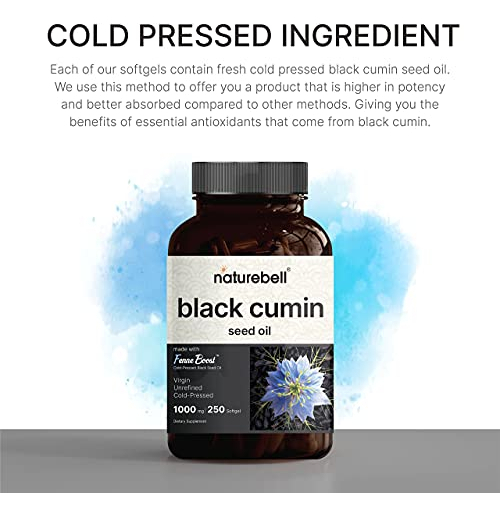 Salud y Equipamiento Médico - Aceite De Semilla Negra Prensado En Frio 3,000 Mg 6