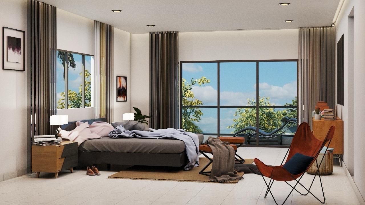 casas - venta de casa con piscina en la avenida ecológica Santo Domingo este  4