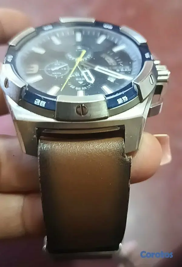 joyas, relojes y accesorios - Reloj Diesel correa en cuero y caja en  Acero Inox 2