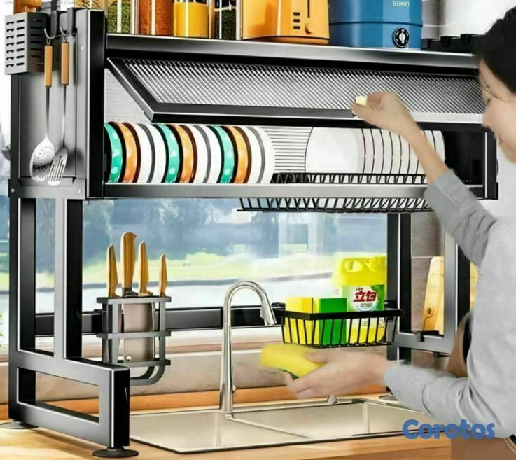 cocina - Escurridor de platos con tapa mediano 1