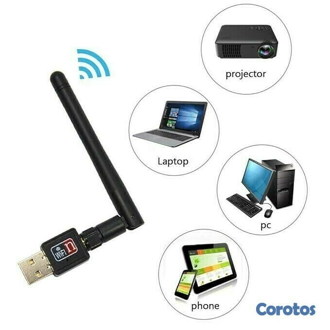 accesorios para electronica - ADAPTADOR WIFI CON ANTENA NSN-21082 900MBPS 3