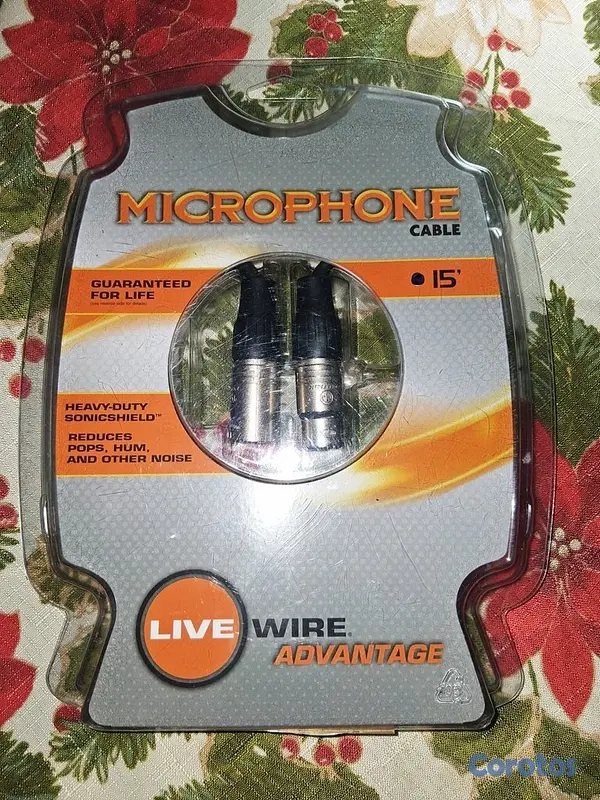 otros electronicos - Cable para Micrófono XLR LiveWire Advantage (15 Pi 5