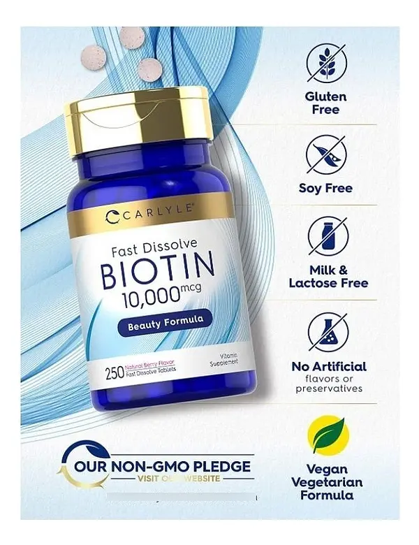Salud y Equipamiento Médico - Biotina | 10000 Mcg | 250 Uds 6