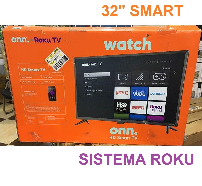 tv - Televisor Smart ONN 32 Pulgadas Sistema ROKU $9,900