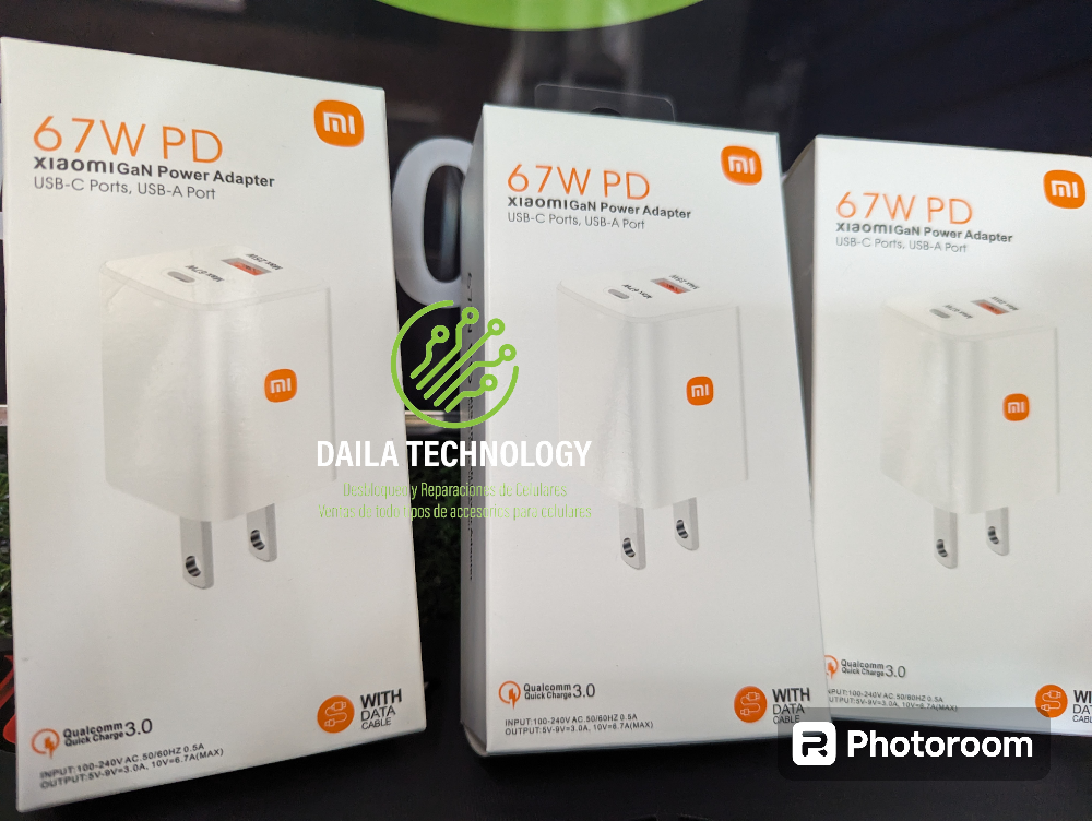 celulares y tabletas - Cargadores xiaomi 67W 1