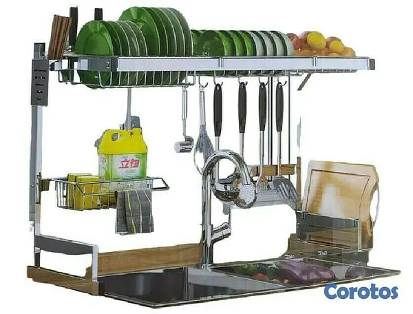 cocina - Escurridor de platos de 2 niveles 3