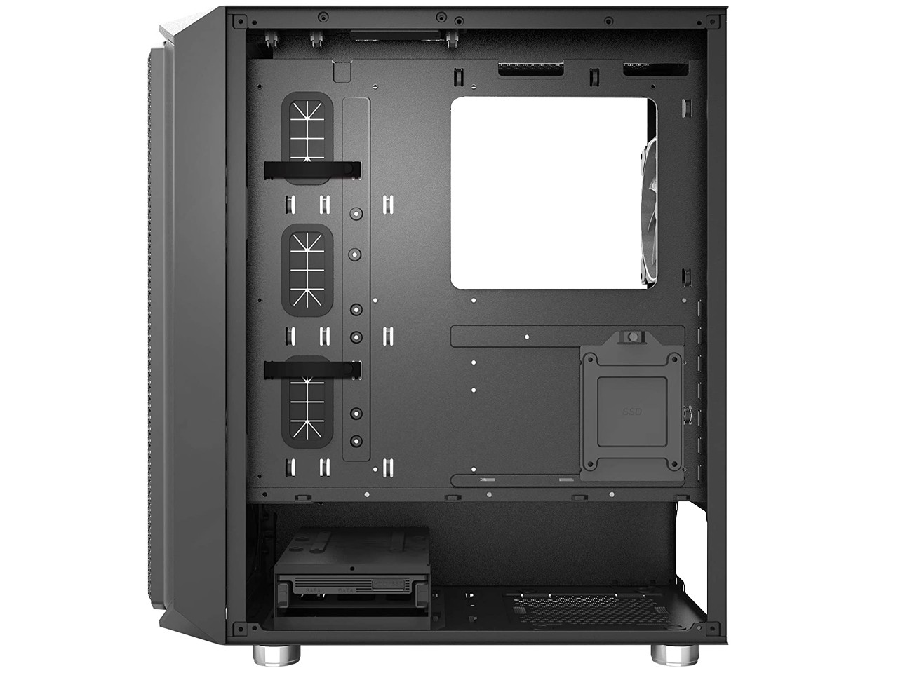 computadoras y laptops - Case MONTECH Air X Blanco y Negro 4