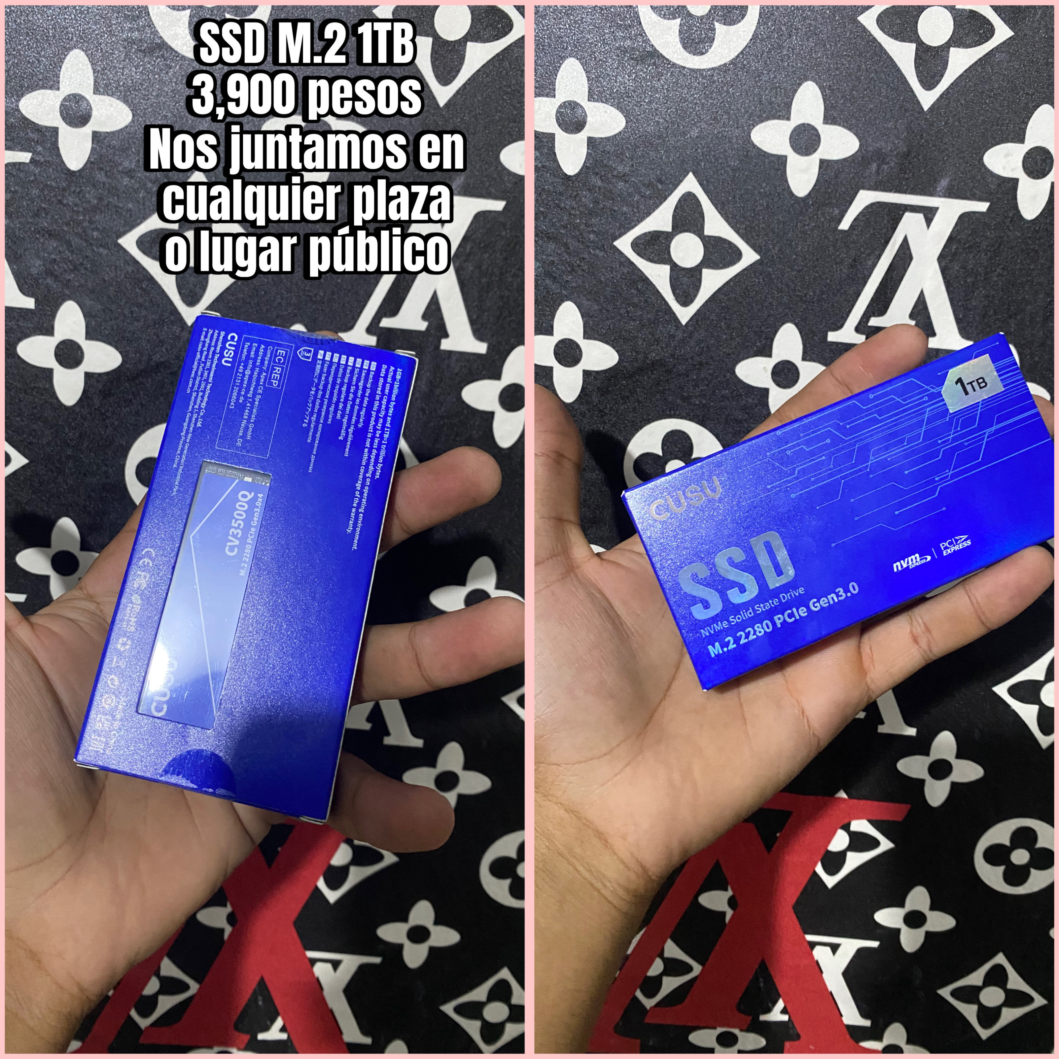 computadoras y laptops - Disco ssd  M.1 1 tb de almacenamiento  3