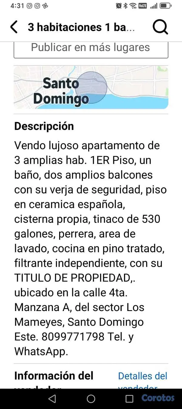 apartamentos - VENDO APART. EN 3.3 NEG. 9