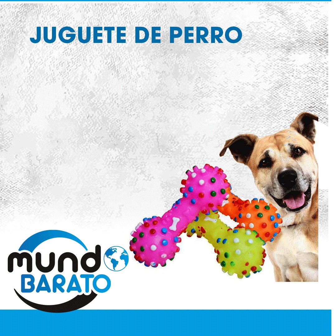animales y mascotas - Juguete para perro colorido punteado en forma de Squeeze Ruidoso mascota 1