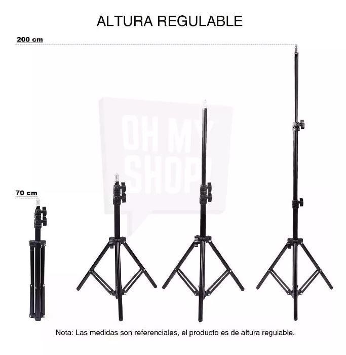 accesorios para electronica - Trípode Alto 200cm / 75 Pulgadas Soporte De Fondo Pie Foto Fotografo 2