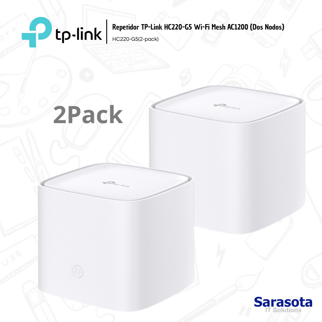 accesorios para electronica - Tp-Link Mesh System modelo HC220-G5 AC1200 Claro