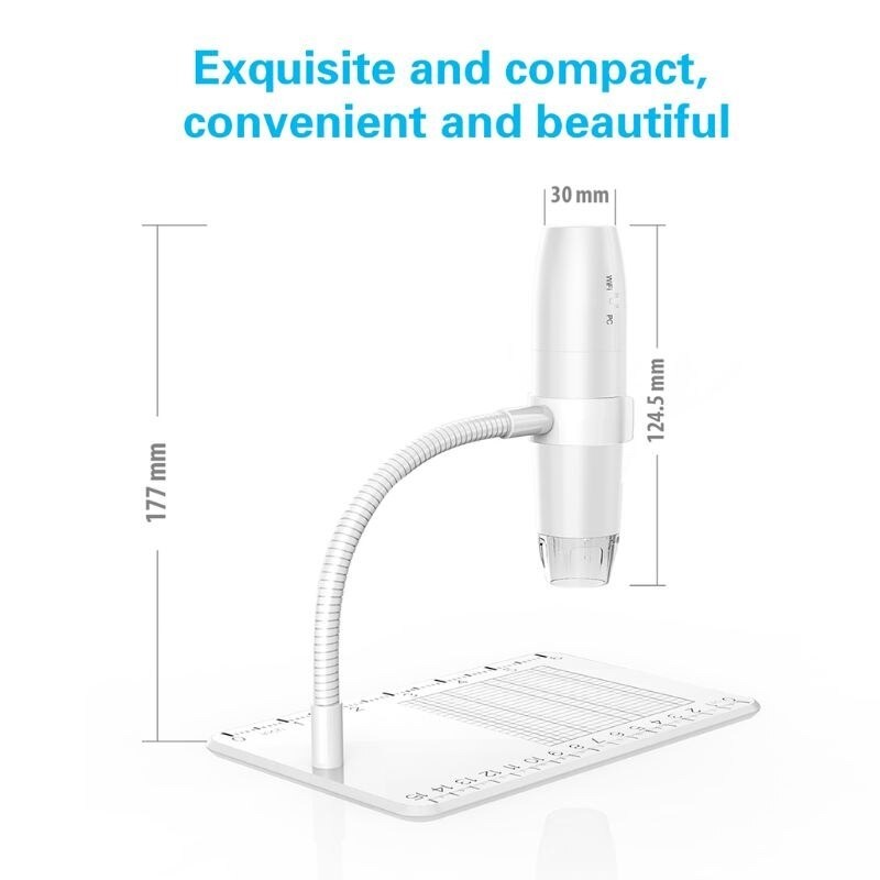 equipos profesionales - Microscopio Digital inalámbrico WiFi brazo Flexible USB para iPhone Android PC 5