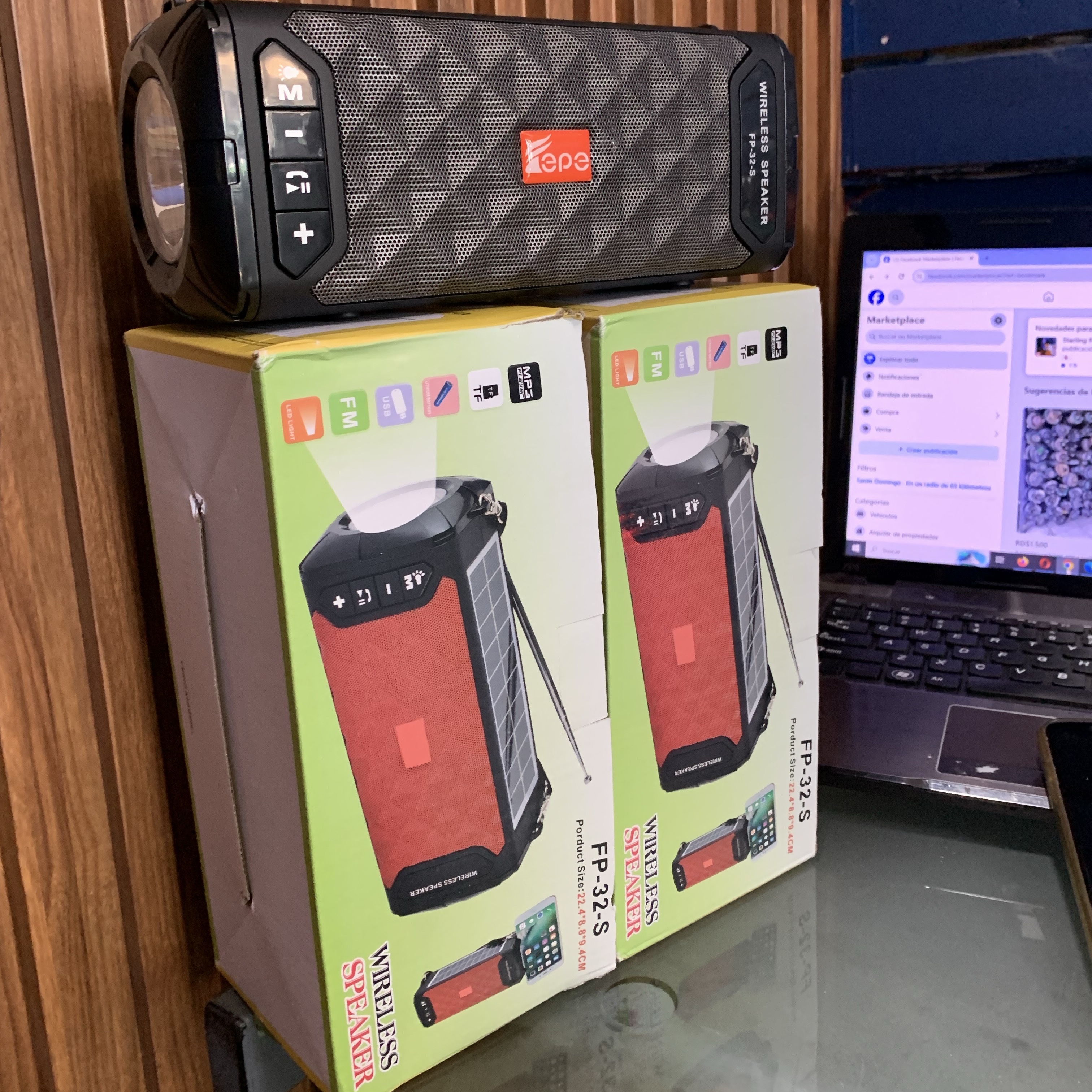 camaras y audio - foco 💡 recargable con radio 📻  1