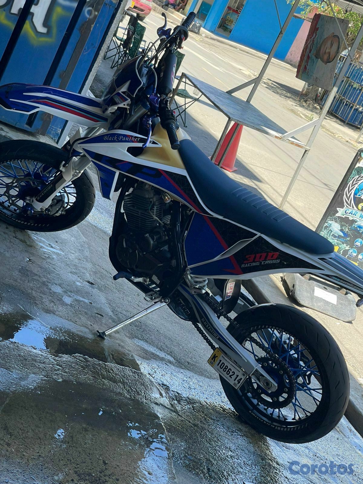 motores y pasolas - vendo motor Black panther azul 7