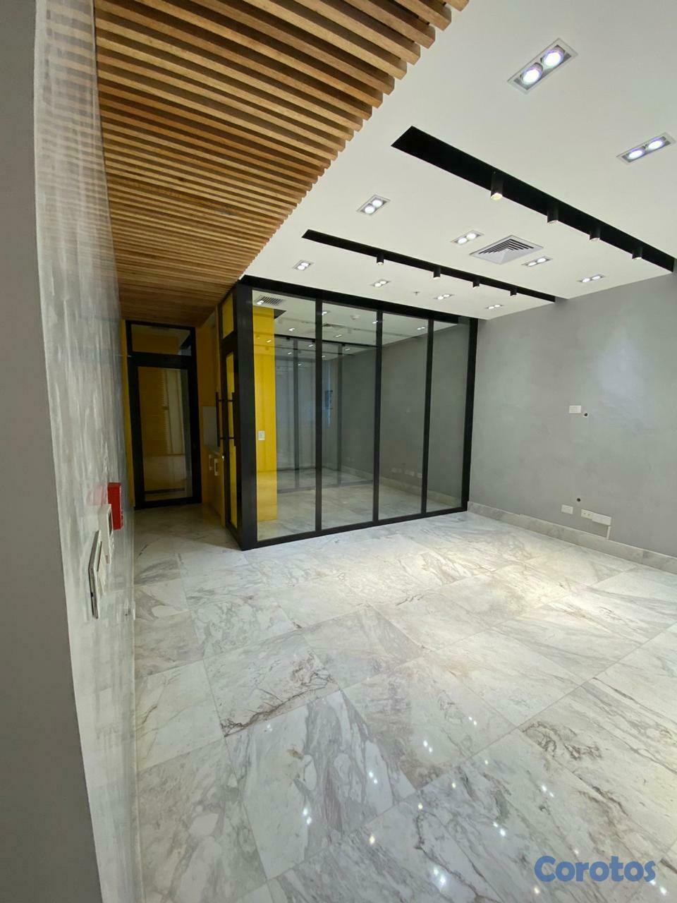 oficinas y locales comerciales - Oficina en alquiler Piantini TORRE empresarial de Lujo, piso alto 45 Mts 6