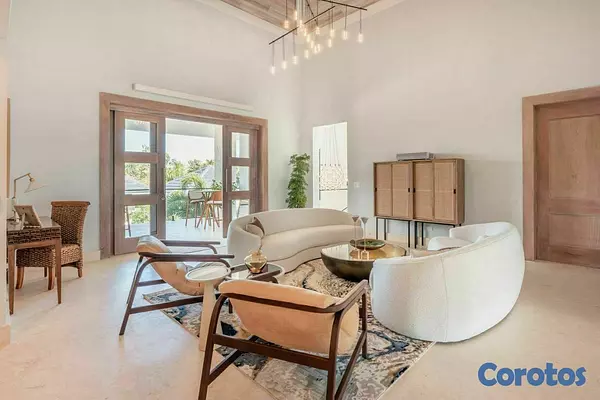 casas vacacionales y villas - Villa de lujo en Punta Cana con piscina y jardines 6