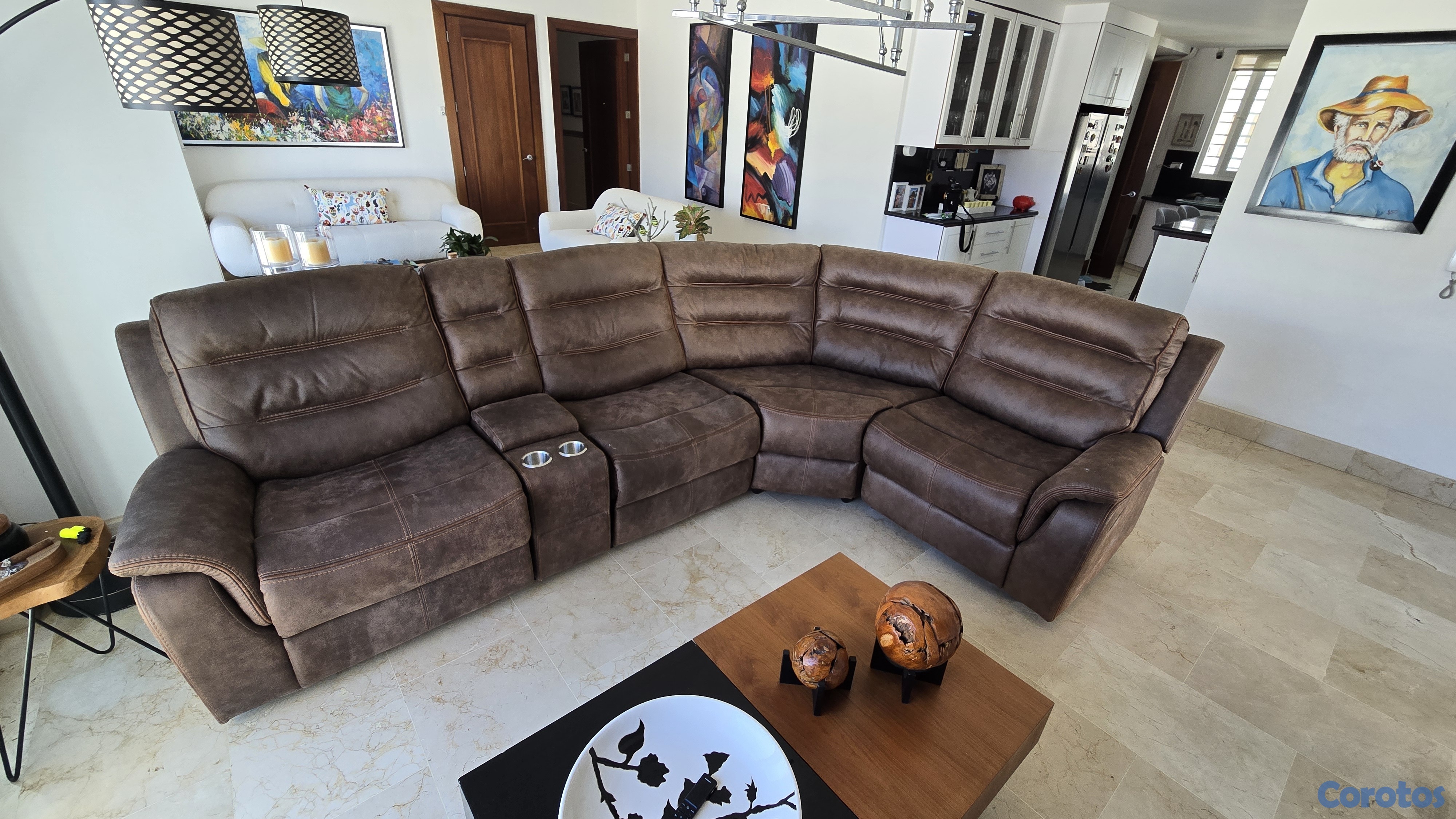 muebles y colchones - Juego sofa seccionado reclinables 1