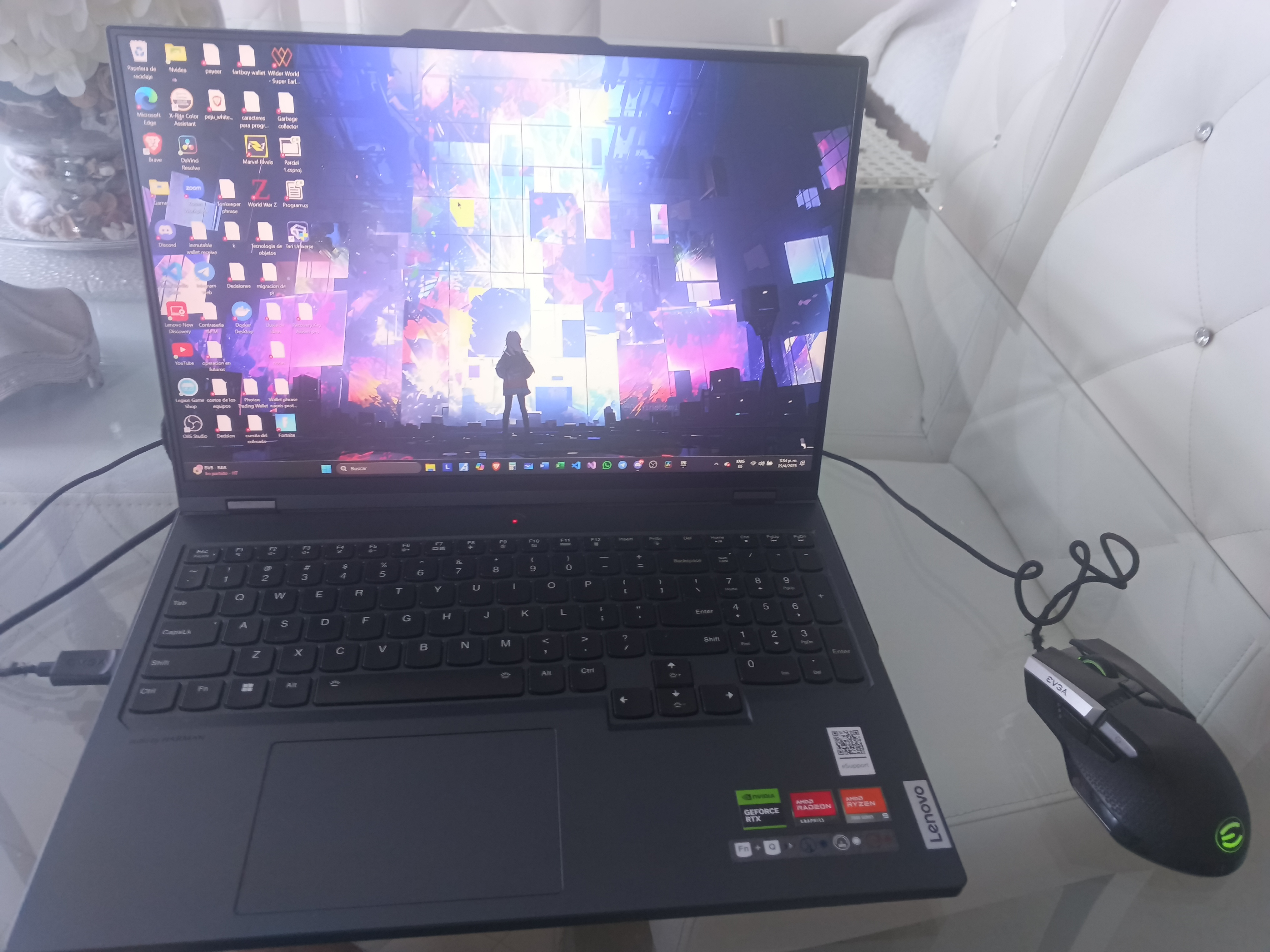 computadoras y laptops - Lenovo Legion 7 pro RTX 4080 AMD ryzen 9 7945hx como nueva (No incluye mouse) 3