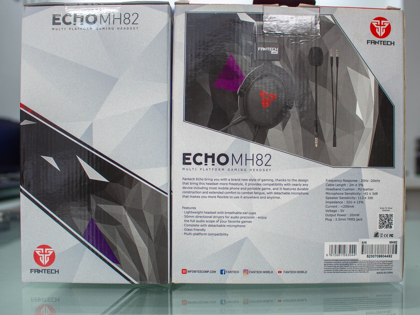 camaras y audio - Headset Fantech Echo MH82/ Diseñado para un uso prolongado/ Micrófono desmonta 1