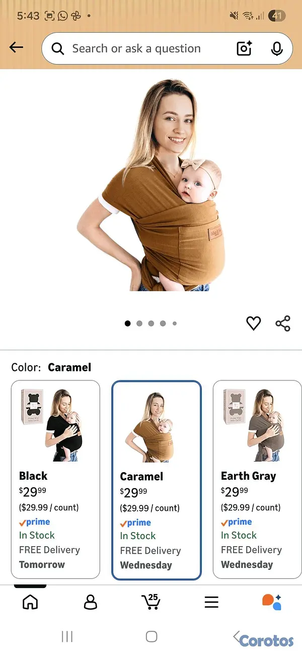 accesorios - Fular o cargador de bebé  2