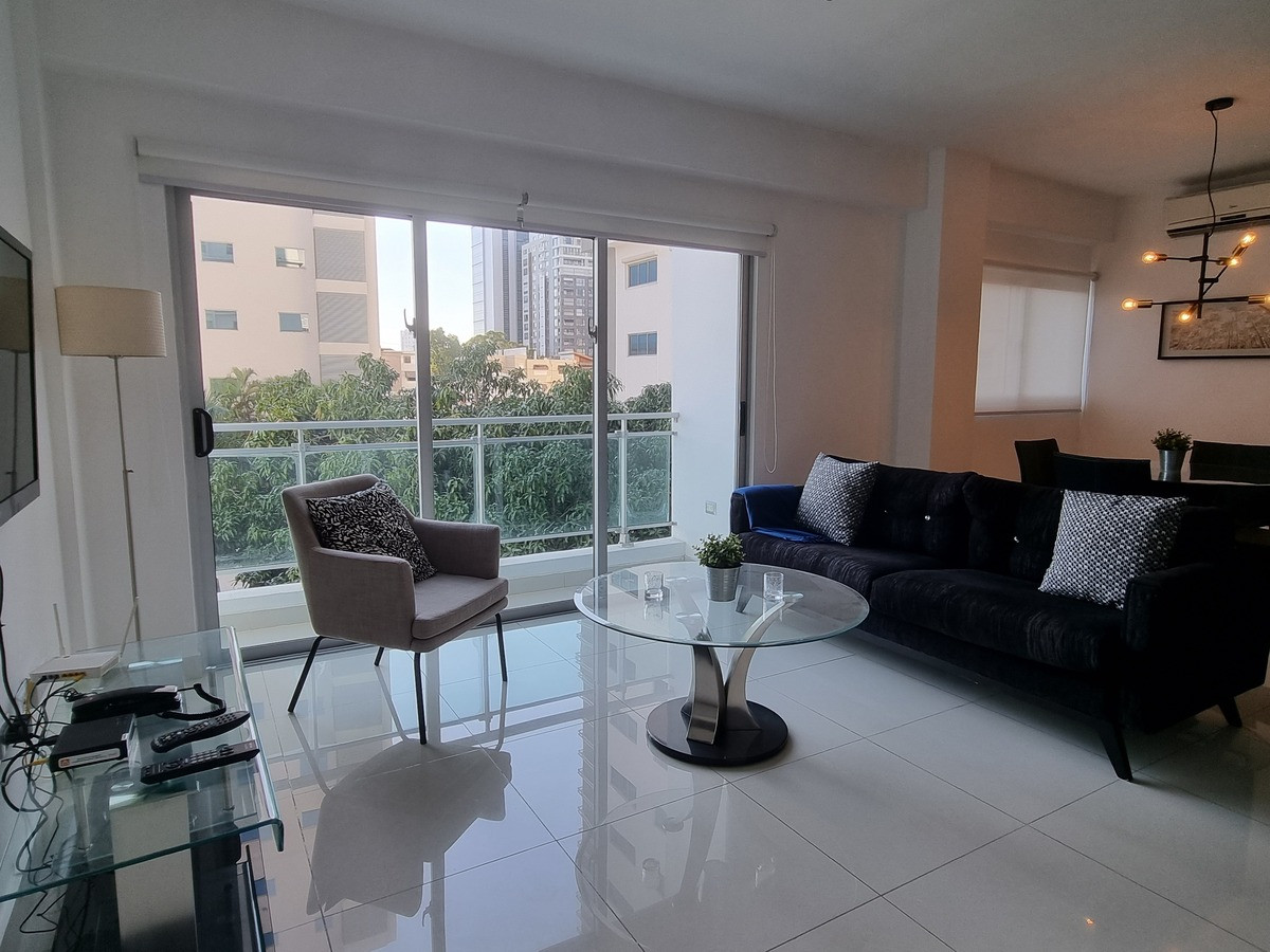 apartamentos - Apartamento 1Hab Amueblado Moderno c/Area Social, Lobby y Gym en Piantini