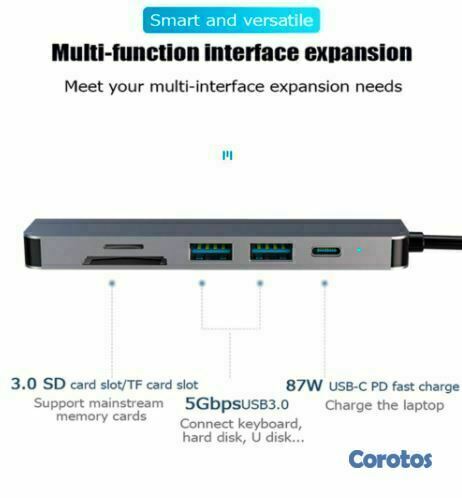 accesorios para electronica - CONVERTIDOR USB 3.0 TIPO C 6 EN 1 2
