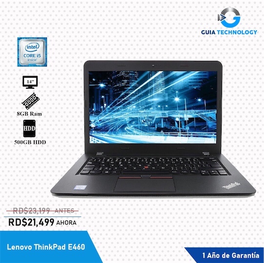 computadoras y laptops - i5 6ta Generación Laptop Lenovo ThinkPad E460 Mochila 🎒GRATIS 1 Año de GARANTÍA