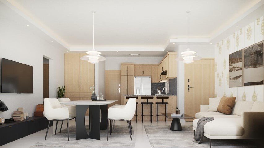 apartamentos - Proyecto en venta Punta Cana #24-981 dos dormitorios, áreas sociales.
 4