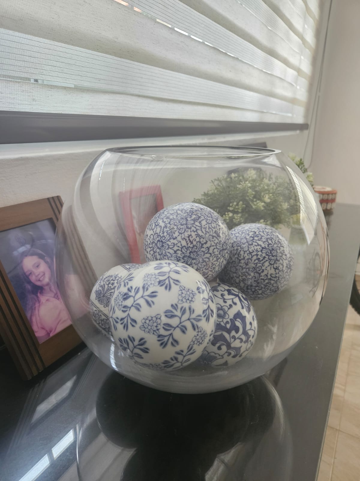 decoración y accesorios - Esfera decorativa de cristal. Incluye 6 bolas decorativas con diseño español