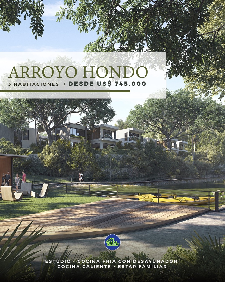 casas - Casa en Arroyo Hondo Casa, Cuesta Hermosa, Patio, Estudio, 3 habitaciones  3