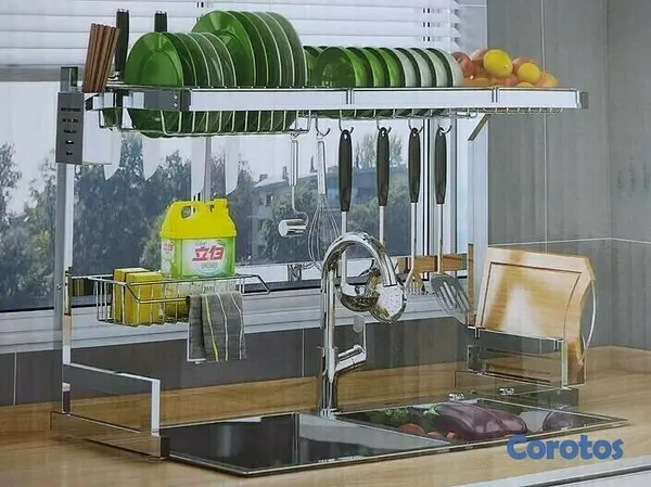 cocina - Escurridor de platos de 2 niveles 2