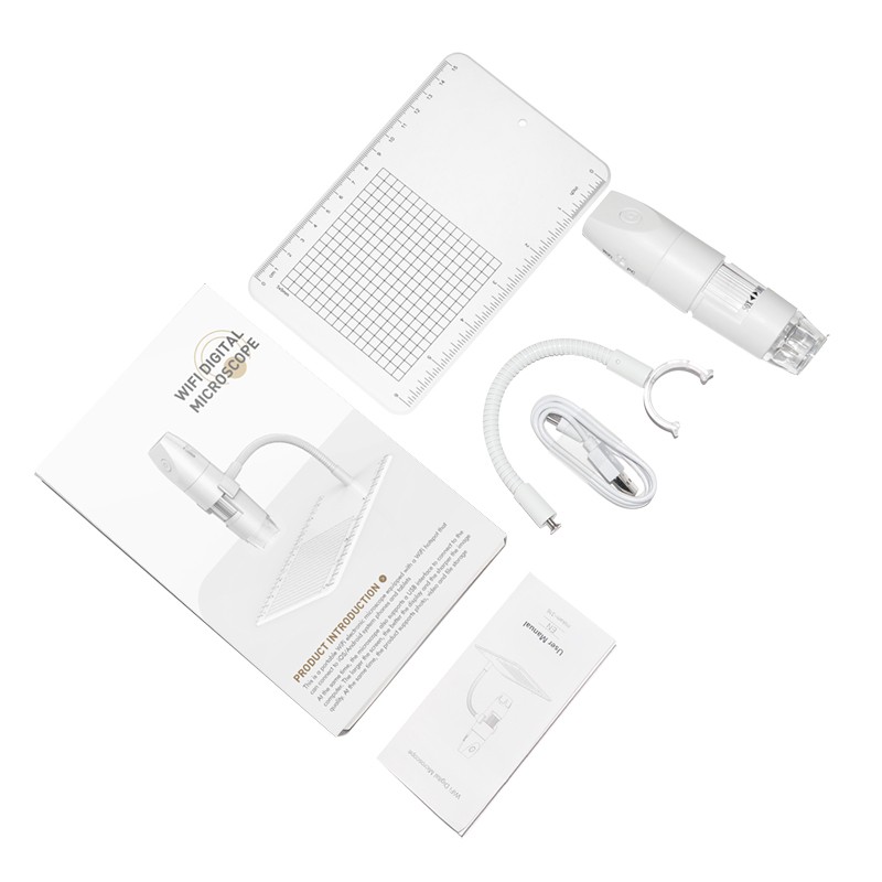 equipos profesionales - Microscopio Digital inalámbrico WiFi brazo Flexible USB para iPhone Android PC 6