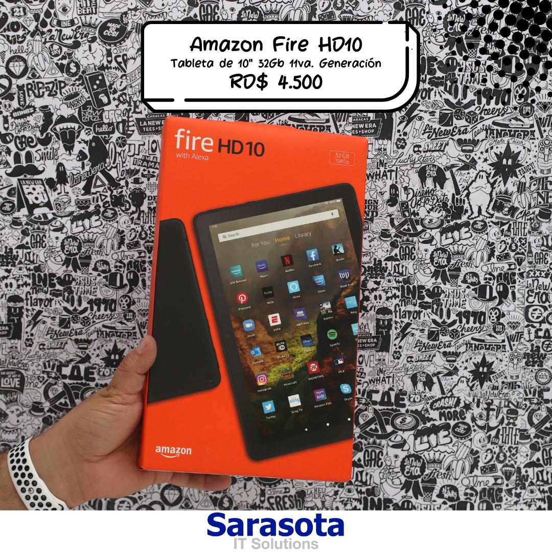 computadoras y laptops - Tableta Fire HD10, de 10" de 32Gb 11va Generación