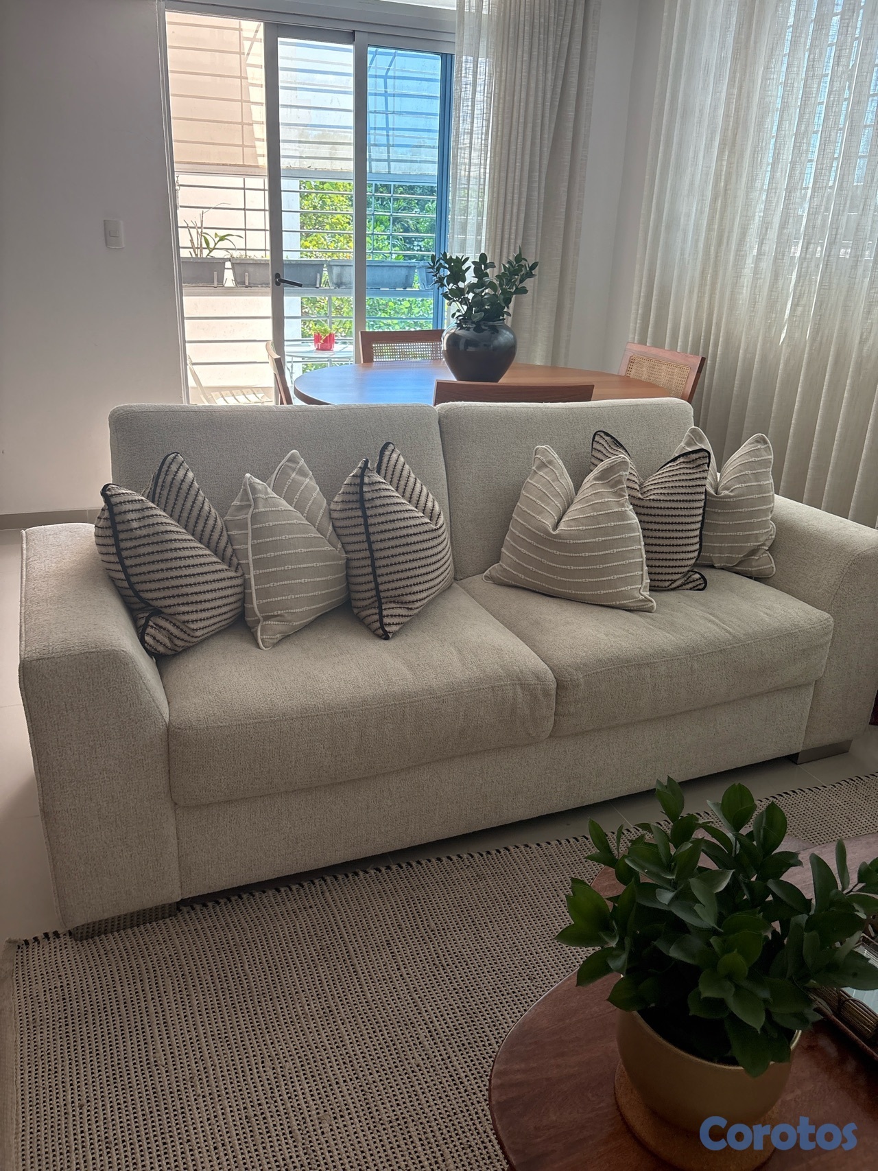 muebles y colchones - sofa de 3 plazas 1